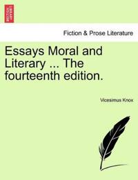 Bokomslag för "Essays Moral and Literary ... the Fourteenth Edition."