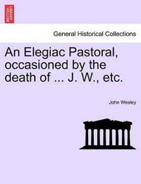 An Elegiac Pastoral, Occasioned by the Death of ... J. W., Etc.