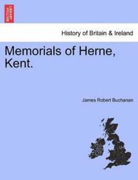 Memorials of Herne, Kent.