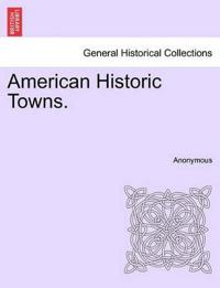 Bokomslag for "American Historic Towns."