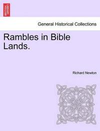 Bokomslag for "Rambles in Bible Lands."