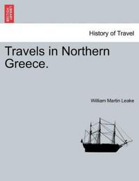 Kirjan kansi "Travels in Northern Greece."
