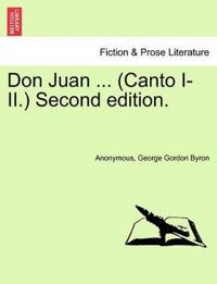 Bokomslag for "Don Juan ... (Canto I-II.) Second Edition."