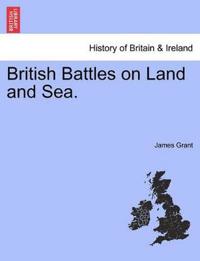 Kirjan kansi "British Battles on Land and Sea."