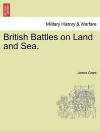 Kirjan kansi "British Battles on Land and Sea."