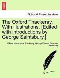 Kirjan kansi "The Oxford Thackeray. With illustrations. [Edited with introductions by George Saintsbury.]"