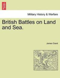 Kirjan kansi "British Battles on Land and Sea."
