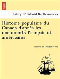 Kirjan kansi "Histoire populaire du Canada d'apre`s les documents franc¸ais et ame´ricains."