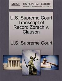U.S. Supreme Court Transcript of Record Zorach V. Clauson
