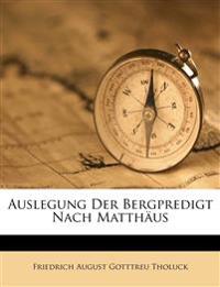 Auslegung Der Bergpredigt Nach Matthäus
