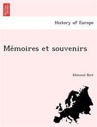 Bokomslag for "Me Moires Et Souvenirs"