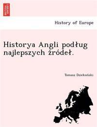 Kirjan kansi "Historya Angli podlug najlepszych z´ro´del."