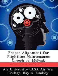 Proper Alignment for Flightline Maintenance