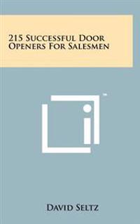 Kirjan kansi "215 Successful Door Openers for Salesmen"