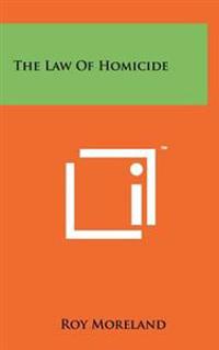 Bokomslag för "The Law of Homicide"