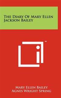 Kirjan kansi "The Diary of Mary Ellen Jackson Bailey"