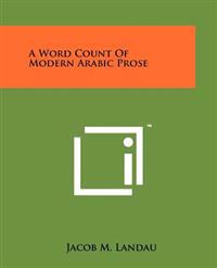 A Word Count of Modern Arabic Prose