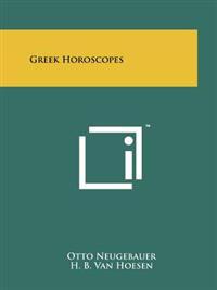 Kirjan kansi "Greek Horoscopes"