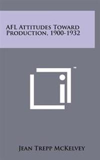 Afl Attitudes Toward Production, 1900-1932