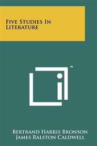 Kirjan kansi "Five Studies in Literature"
