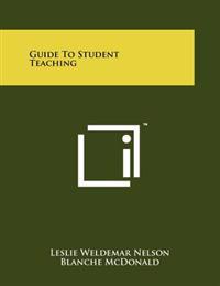 Kirjan kansi "Guide to Student Teaching"