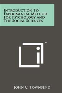 Kirjan kansi "Introduction to Experimental Method for Psychology and the Social Sciences"