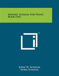 Kirjan kansi "Mozart Schaum for Piano, Book One"