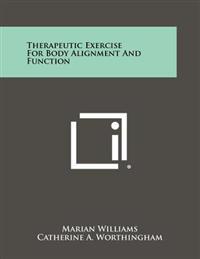 Kirjan kansi "Therapeutic Exercise for Body Alignment and Function"