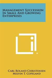 Kirjan kansi "Management Succession in Small and Growing Enterprises"