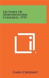 Kirjan kansi "Lectures of Northwestern Congress, 1937"