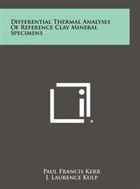 Kirjan kansi "Differential Thermal Analyses of Reference Clay Mineral Specimens"
