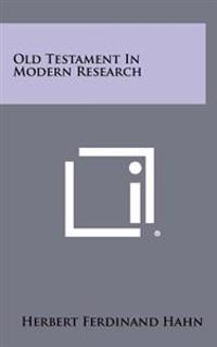 Kirjan kansi "Old Testament in Modern Research"