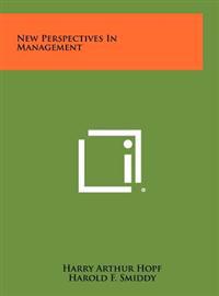 Kirjan kansi "New Perspectives in Management"