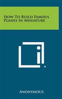 How to Build Famous Planes in Miniature