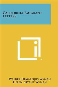 Bokomslag for "California Emigrant Letters"