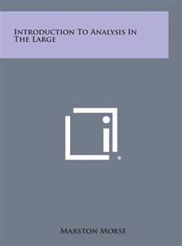 Kirjan kansi "Introduction to Analysis in the Large"