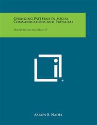 Kirjan kansi "Changing Patterns in Social Communications and Pressures: Tempo Report, Rm 58tmp-59"