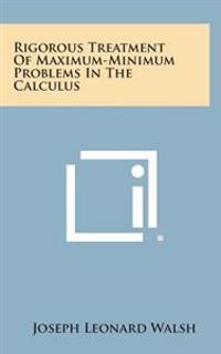 Kirjan kansi "Rigorous Treatment of Maximum-Minimum Problems in the Calculus"