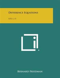 Difference Equations: Edl-L-15