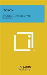 Kirjan kansi "Boron: Synthesis, Structure, and Properties"