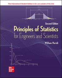 Principles of Statistics for Engineers and Scientists ISE