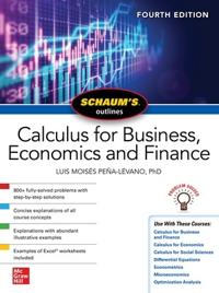 Bokomslag för Schaum's Outline of Calculus for Business, Economics and Finance, Fourth Edition