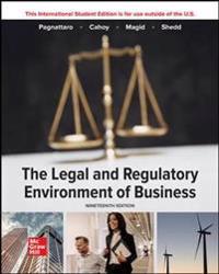 The Legal and Regulatory Environment of Business ISE