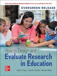 How to Design and Evaluate Research in Education: 2026 Release ISE