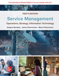 Service Management: Operations Strategy Information Technology ISE