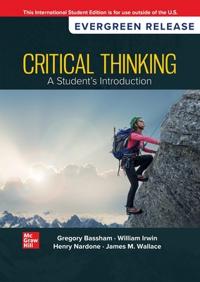 Critical Thinking: A Students Introduction: 2026 Release ISE