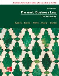 Dynamic Business Law: The Essentials ISE