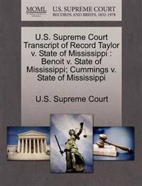 U.S. Supreme Court Transcript of Record Taylor V. State of Mississippi