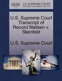 U.S. Supreme Court Transcript of Record Nielsen V. Steinfeld