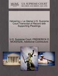 Helvering V. Le Gierse U.S. Supreme Court Transcript of Record with Supporting Pleadings